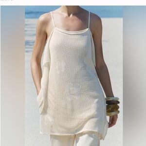 Zara Beautiful Crochet Mini Dress